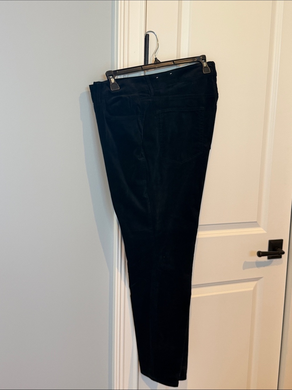Women’s Black Velvet Slim Jeans
